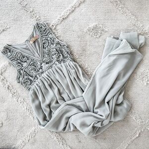 Maya Maternity Beaded Gown w/ Maxi Tulle Skirt - Size 4